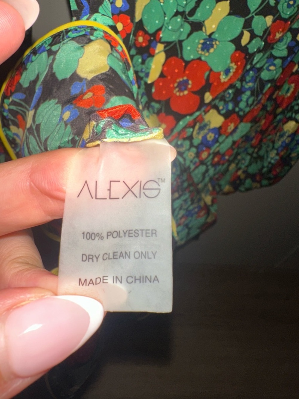 Alexis Vibrant Floral V neck Mini Dress Size XS - Picture 5 of 6